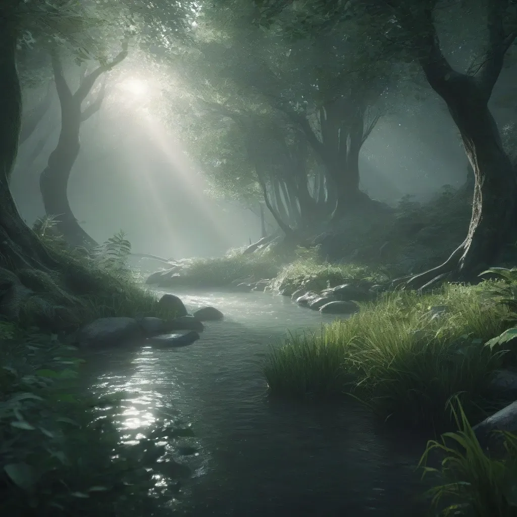 Mystical Forest River